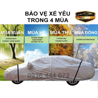 Bạt trùm xe ô tô Hyundai Kona vải dù oxford cao cấp , áo bạt phủ trùm che kín che nắng, che mưa