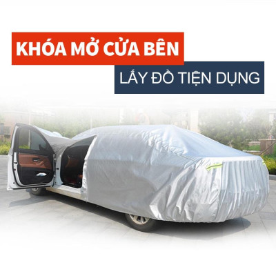 Bạt trùm xe ô tô 7 chỗ innova vải dù oxford cao cấp , áo bạt phủ trùm che kín che nắng, che mưa