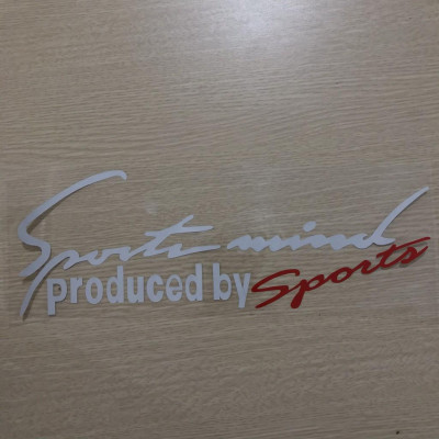Phụ kiện ô tô |  Tem dán trang trí ô tô Sport mind prodeced by Sports xe hơi ô tô đầy đủ màu sắc - Ngoại thất ô tô