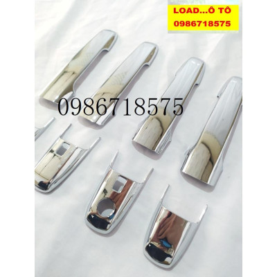 Ốp Tay Nắm Cửa Xe Toyota AVANZA 2022-23 Mẫu Nhựa ABS Mạ Crom Sáng Bóng