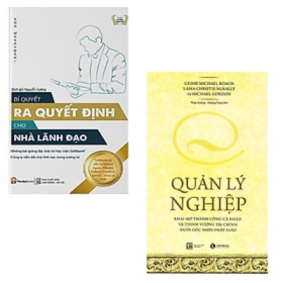 Combo 2 cuốn sách Quản Trị, Lãnh Đạo : Bí Quyết Ra Quyết Định Dành Cho Lãnh Đạo +  Quản Lý Nghiệp (Tái Bản)