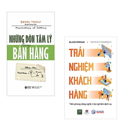 Combo 2 cuốn Kỹ Năng Bán Hàng: Những Đòn Tâm Lý Trong Bán Hàng + Trải Nghiệm Khách Hàng - Tiên Phong Công Nghệ, Trải Nghiệm Dịch Vụ