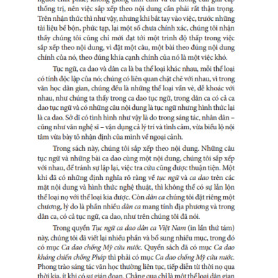 Tục Ngữ, Ca Dao, Dân Ca Việt Nam - Bìa Cứng (Tái Bản 2023)