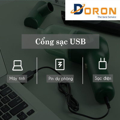 Máy Hút Bụi Cầm Tay Không Dây Đa Năng, Lực Hút 9000Pa, Pin 4000 mAh, Máy Hút Bụi Giường Nệm, Ô Tô, Máy Tính - HÀNG CHÍNH HÃNG