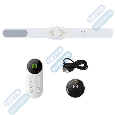 ￼Máy Massage tan Mỡ Bụng Xung Điện EMS Beame BM-B48, Đai Massage Lưng Bụng Rung Nhiệt Giảm Đau Bụng Kinh
