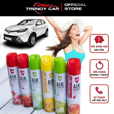 Nước Hoa Xịt Khử Mùi Hôi Ô Tô Flamingo F011 330ml khử mùi xe mới, mùi hôi nội thất mùi điều hoà