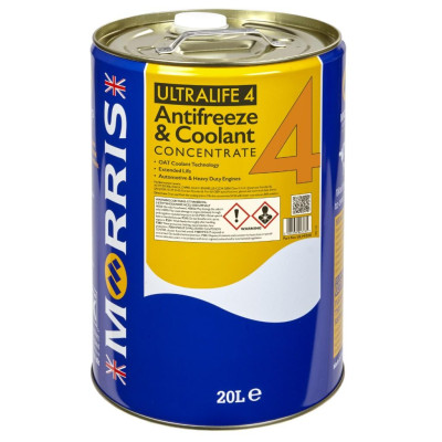Nước Làm Mát Cao Cấp Cho Động Cơ Xăng, Động Cơ Diesel - Morris Lubricants Ultralife 4 / Xô 20L