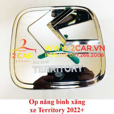 Ốp nắp bình xăng xe Ford Territory đời 2022-2023 mạ Crom cao cấp