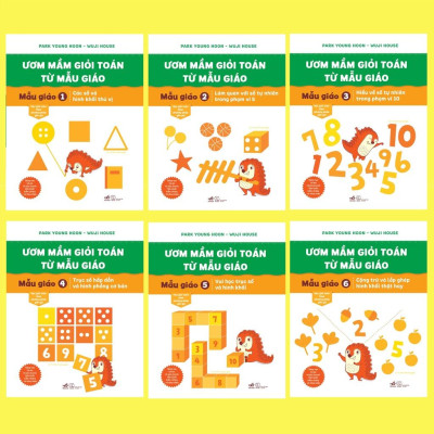 Sách - Bộ Ươm mầm giỏi toán từ mẫu giáo (06 cuốn)