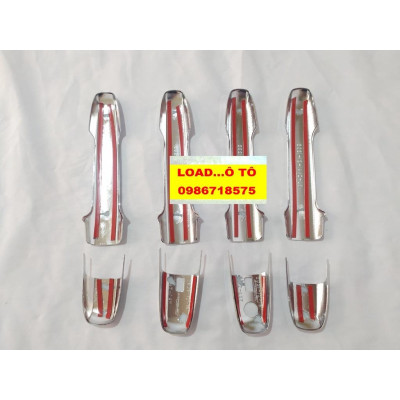 Ốp Tay Nắm Cửa Xe Toyota AVANZA 2022-23 Mẫu Nhựa ABS Mạ Crom Sáng Bóng