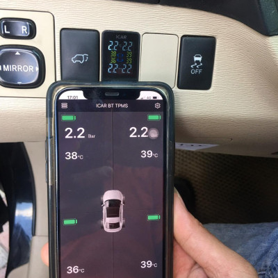 Cảm Biến Áp Suất Lốp ICAR C398 Dành Cho Xe Toyota Tích Hợp Lên Cổng Chờ Theo Xe