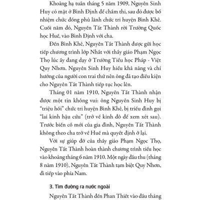 Chủ tịch Hồ Chí Minh - Tiểu sử và sự nghiệp -bản in 2025