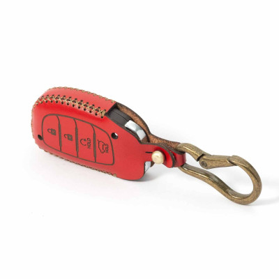 Bao da chìa khóa Hyundai Stargazer X 2024 , chính hãng Khacten.com , chât liệu da bò, may tay thủ công