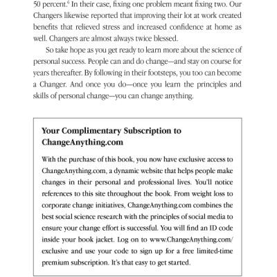 Change Anything (International): The New Science of Personal Success