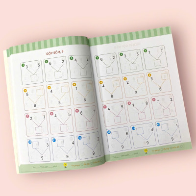 Sách cho bé - Tách Và Gộp - Toán Tiền Tiểu Học - Vui Học Toán - Dành cho trẻ từ 4 tuổi