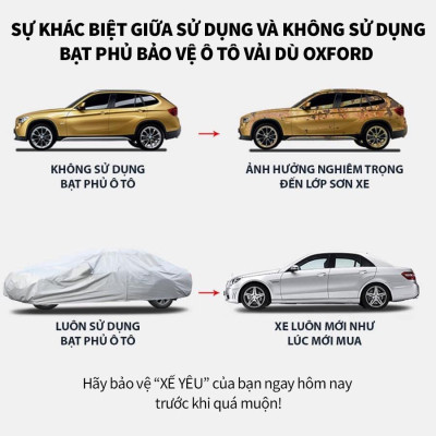 [HONDA CRV - LOẠI VẢI DÙ] Bạt trùm xe ô tô HONDA CRV vải dù oxford cao cấp , áo bạt phủ trùm che kín che nắng