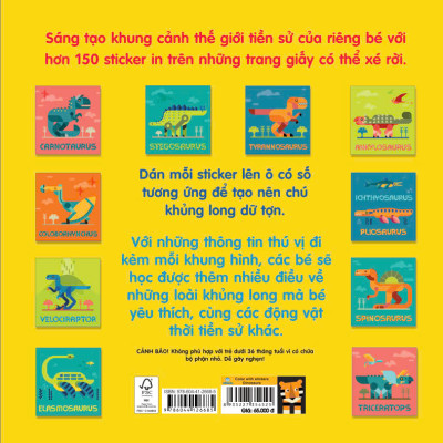 Sách - Color With Stickers - 10 Bức Tranh Cho Bé Sáng Tạo, Kèm Theo Thông Tin Thú Vị - ndbooks