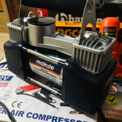 BƠM LỐP XE HƠI MAKUTE, 2 XI LANH MAC1202 - HÀNG CHÍNH HÃNG