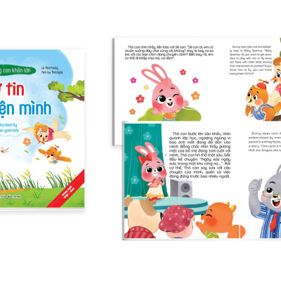 Một Cuốn trong Trọn Bộ 10 cuốn Kỹ Năng Giao Tiếp Cho Bé 2+ (Song Ngữ Việt - Anh) Cùng Con Khôn Lớn Giúp Con Hiểu Và Tự Tin Hơn Vào Bản Thân Vượt Qua Mọi Khó Khăn Thử Thách Trong Cuộc Sống