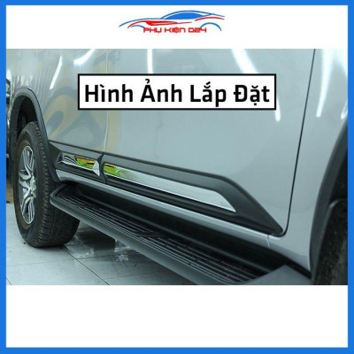Bộ ốp nẹp sườn Fortuner 2017-2018-2019-2020-2021-2022 bản to trang trí làm đẹp xe