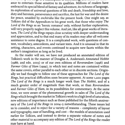 The Lord Of The Rings: A Reader