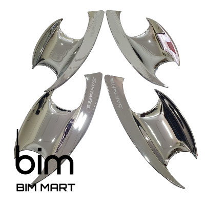 Bộ Ốp Hõm Cửa Dành Cho Xe Hyundai Santafe 2021 Mạ Crom Cao Cấp