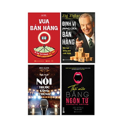 Sách - Vua bán hàng, định vị phong cách bán hàng, nghệ thuật nói trước công chúng, thôi miên bằng ngôn từ