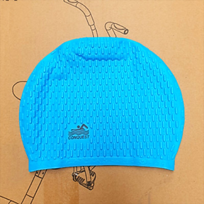Nón Bơi ConQuest 100% Silicone Cao Cấp Có Gai Siêu Co Giãn