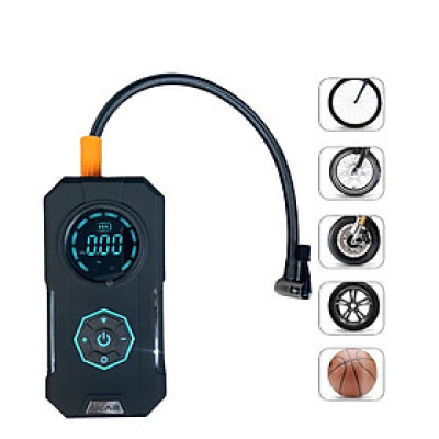 Máy bơm lốp xe máy, xe ô tô, xe đạp, bơm bóng UCAR I-01, pin sạc nhỏ gọn, tự động dừng khi đủ áp suất, có đèn LED