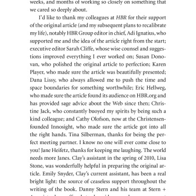 How Will You Measure Your Life?