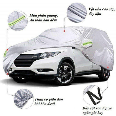 Bạt vải dù Oxford bảo vệ xe Hyundai Grand I10 thông minh, áo che trùm phủ kín xe ô tô 5 chỗ chống nắng, nóng, mưa