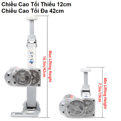 Bộ nâng kích gầm điện ô tô thương hiệu cao cấp ROGTZ TY-45EJ 5 tấn 12V - Công suất 150W - Trọng Lượng Bộ: 7.7Kg - Hàng Nhập Khẩu
