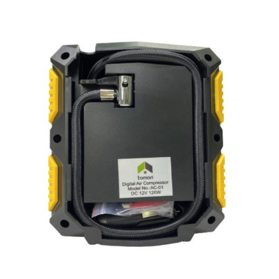 ÁY BƠM LỐP Ô TÔ TỰ NGẮT TOMORI 12V (Bảo hành 12 tháng)