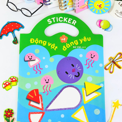 Sách - Sticker Động Vật Đáng Yêu - Dành cho bé 2-5 tuổi - ndbooks