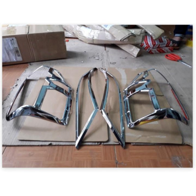 Bộ ốp viền đèn  pha & hậu  mạ crom dành cho xe Triton 2019