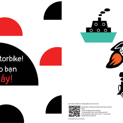 Sách Ehon Black And White Books - Xin Chào Các Bạn Phương Tiện Giao Thông