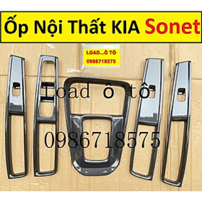 Ốp Nội Thất Xe KIA Sonet 2022-2023 Mẫu Vân Carbon Cao Cấp Nhất Thị Trường