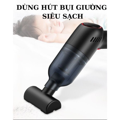 Máy Hút Bụi Cầm Tay Không Dây Đa Năng, Lực Hút 9000Pa, Pin 4000 mAh, Máy Hút Bụi Giường Nệm, Ô Tô, Máy Tính - HÀNG CHÍNH HÃNG