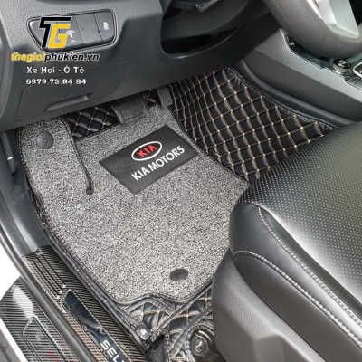 Ốp chống xước Tapli, Táp li cửa Kia Seltos 2020 vân Carbon