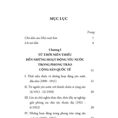 Chủ tịch Hồ Chí Minh - Tiểu sử và sự nghiệp -bản in 2025