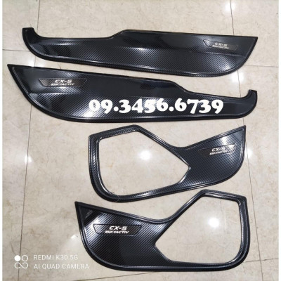 Ốp Tapli Cửa Dành Cho Xe Mazda CX5 CX-5 2018 2019 2020 2021 tặng thêm 1 cuộn keo dán 3.M