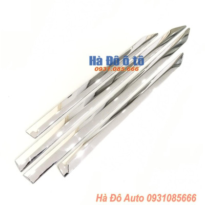 Bộ Nẹp Sườn Toyota Fortuner 2017 2018 2019 2020 2021 Mạ Crom - Nẹp Sườn Fortuner