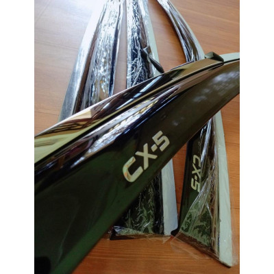 Vè che mưa xe Mazda CX5 2018-2022 chỉ inox cao cấp