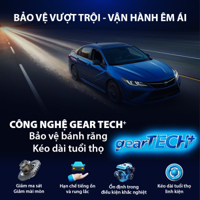 Nhớt Hộp Số AISIN Geartech+ GL-5 75W90 4 Lít GSL57594PB - Nhập Khẩu Chính Hãng