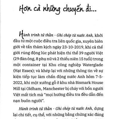 Hành Trình Tử Thần Ghi Chép Từ Nước Anh