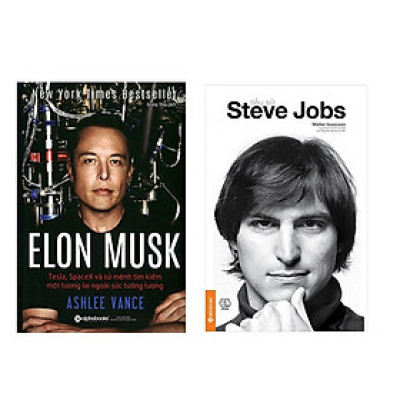 Combo Sách Kinh Doanh: Tiểu Sử Steve Jobs +  Elon Musk