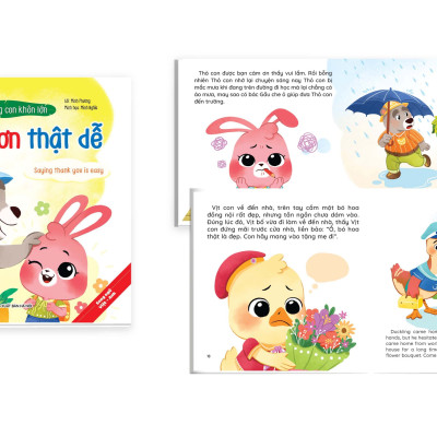 Một Cuốn trong Trọn Bộ 10 cuốn Kỹ Năng Giao Tiếp Cho Bé 2+ (Song Ngữ Việt - Anh) Cùng Con Khôn Lớn Giúp Con Hiểu Và Tự Tin Hơn Vào Bản Thân Vượt Qua Mọi Khó Khăn Thử Thách Trong Cuộc Sống