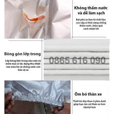 Bạt trùm xe ô tô MAZDA3 vải dù oxford cao cấp áo trùm che phủ xe hơi, bạc phủ xe ô tô chống nóng,mưa,bụi