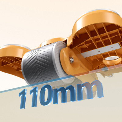 Con lăn tập bụng - Dụng cụ tập gym tại nhà thế hệ mới 2 bánh có chỗ để tay tiện dụng, tặng miếng thảm+ Cáp Sạc