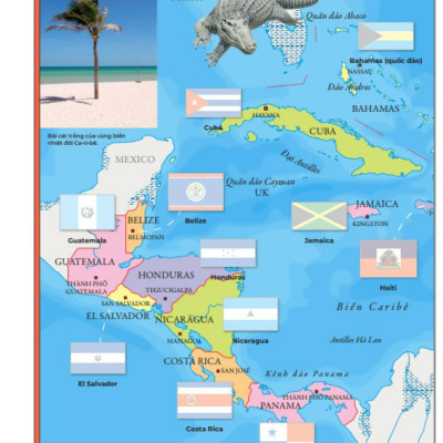 Sách - A.TLAS sticker CÁC LÁ CỜ - Hơn 200 Sticker